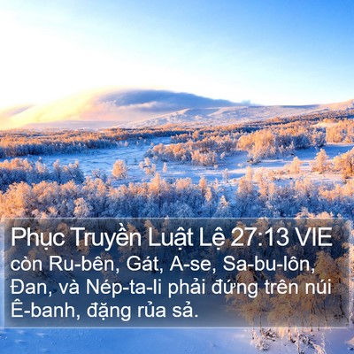 Phục Truyền Luật Lệ 27:13 VIE Bible Verse Image