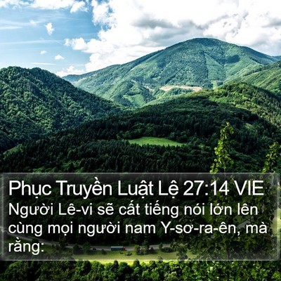 Phục Truyền Luật Lệ 27:14 VIE Bible Verse Image