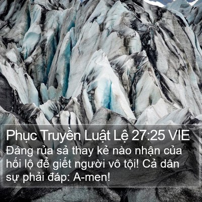 Phục Truyền Luật Lệ 27:25 VIE Bible Verse Image