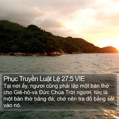 Phục Truyền Luật Lệ 27:5 VIE Bible Verse Image