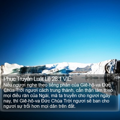 Phục Truyền Luật Lệ 28:1 VIE Bible Verse Image