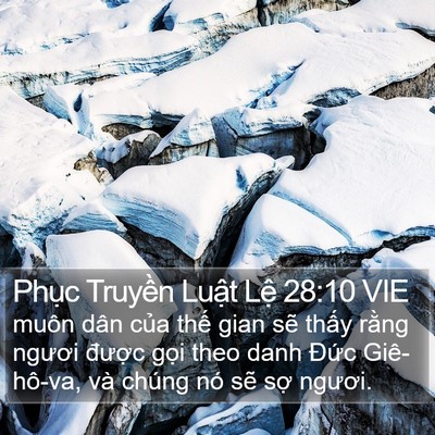 Phục Truyền Luật Lệ 28:10 VIE Bible Verse Image