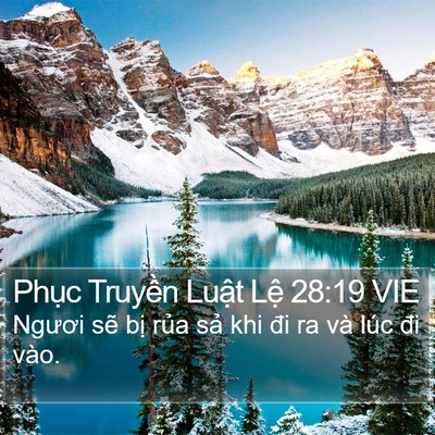 Phục Truyền Luật Lệ 28:19 VIE Bible Verse Image