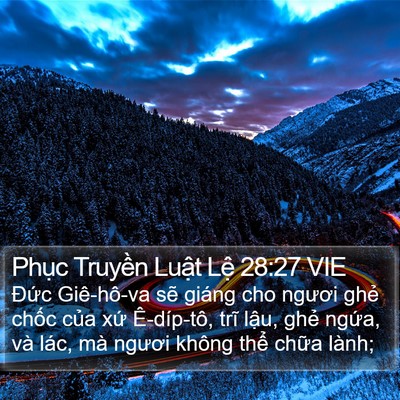 Phục Truyền Luật Lệ 28:27 VIE Bible Verse Image