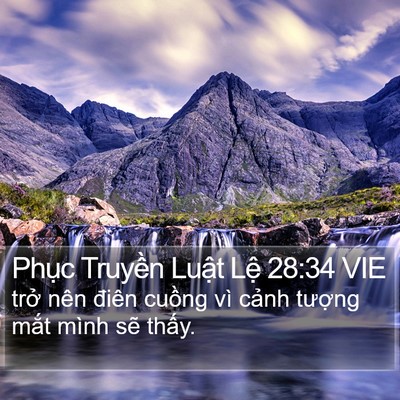 Phục Truyền Luật Lệ 28:34 VIE Bible Verse Image