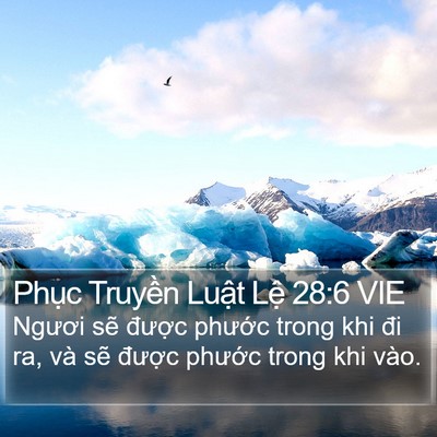 Phục Truyền Luật Lệ 28:6 VIE Bible Verse Image