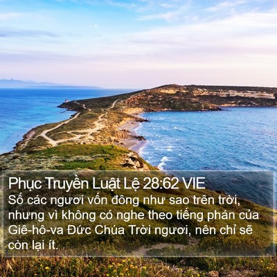 Phục Truyền Luật Lệ 28:62 VIE Bible Verse Image