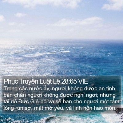 Phục Truyền Luật Lệ 28:65 VIE Bible Verse Image