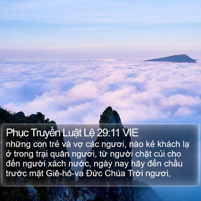Phục Truyền Luật Lệ 29:11 VIE Bible Verse Image