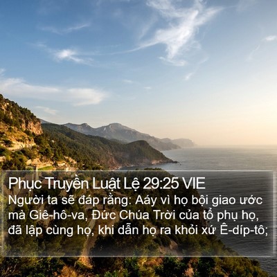 Phục Truyền Luật Lệ 29:25 VIE Bible Verse Image