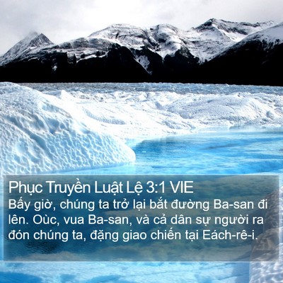 Phục Truyền Luật Lệ 3:1 VIE Bible Verse Image