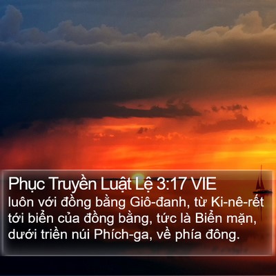 Phục Truyền Luật Lệ 3:17 VIE Bible Verse Image