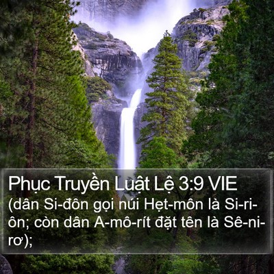 Phục Truyền Luật Lệ 3:9 VIE Bible Verse Image