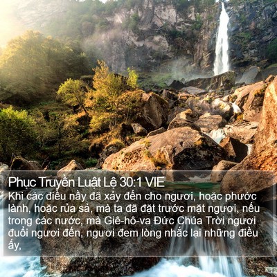 Phục Truyền Luật Lệ 30:1 VIE Bible Verse Image