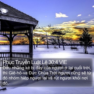 Phục Truyền Luật Lệ 30:4 VIE Bible Verse Image