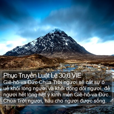 Phục Truyền Luật Lệ 30:6 VIE Bible Verse Image