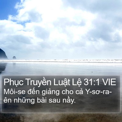 Phục Truyền Luật Lệ 31:1 VIE Bible Verse Image
