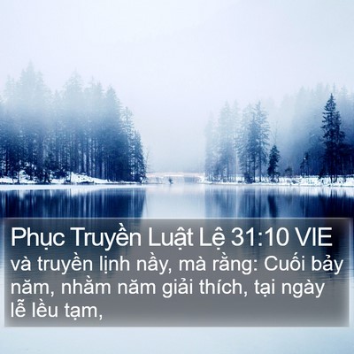 Phục Truyền Luật Lệ 31:10 VIE Bible Verse Image