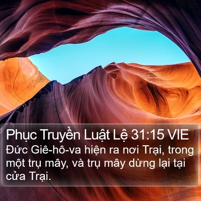 Phục Truyền Luật Lệ 31:15 VIE Bible Verse Image
