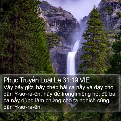 Phục Truyền Luật Lệ 31:19 VIE Bible Verse Image