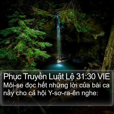 Phục Truyền Luật Lệ 31:30 VIE Bible Verse Image