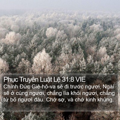 Phục Truyền Luật Lệ 31:8 VIE Bible Verse Image