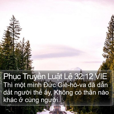 Phục Truyền Luật Lệ 32:12 VIE Bible Verse Image