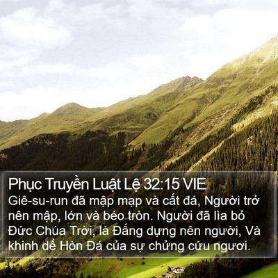 Phục Truyền Luật Lệ 32:15 VIE Bible Verse Image