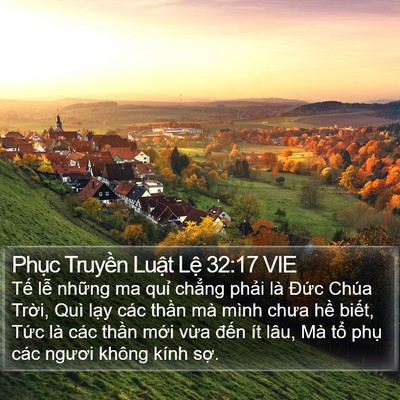 Phục Truyền Luật Lệ 32:17 VIE Bible Verse Image