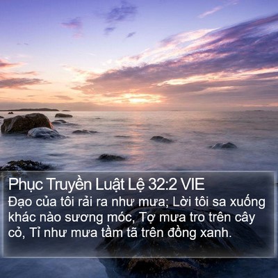 Phục Truyền Luật Lệ 32:2 VIE Bible Verse Image