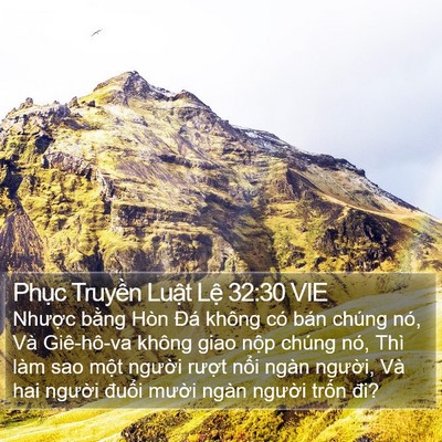 Phục Truyền Luật Lệ 32:30 VIE Bible Verse Image