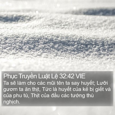 Phục Truyền Luật Lệ 32:42 VIE Bible Verse Image