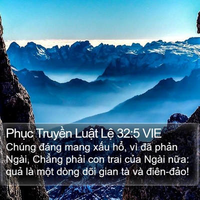 Phục Truyền Luật Lệ 32:5 VIE Bible Verse Image