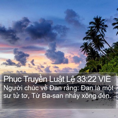 Phục Truyền Luật Lệ 33:22 VIE Bible Verse Image