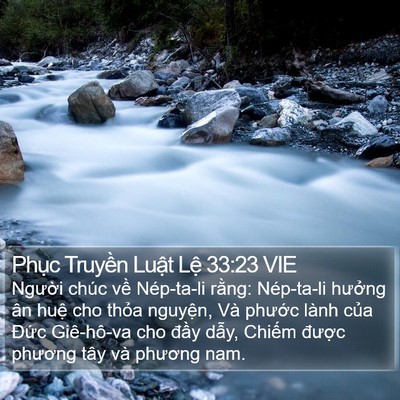 Phục Truyền Luật Lệ 33:23 VIE Bible Verse Image