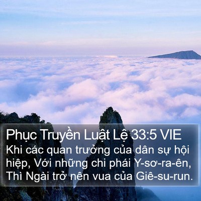 Phục Truyền Luật Lệ 33:5 VIE Bible Verse Image