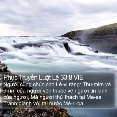 Phục Truyền Luật Lệ 33:8 VIE Bible Verse Image