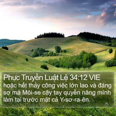 Phục Truyền Luật Lệ 34:12 VIE Bible Verse Image