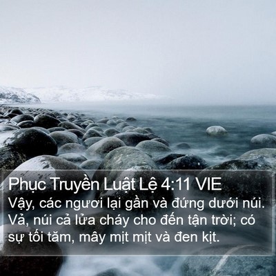 Phục Truyền Luật Lệ 4:11 VIE Bible Verse Image