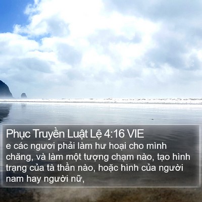 Phục Truyền Luật Lệ 4:16 VIE Bible Verse Image