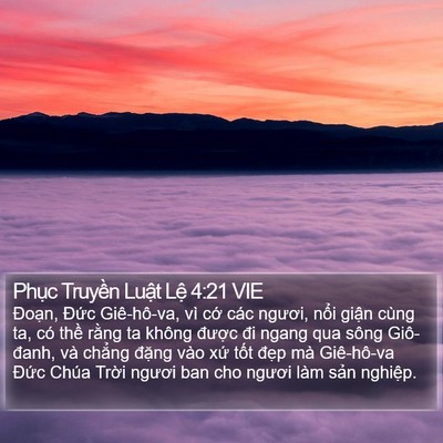 Phục Truyền Luật Lệ 4:21 VIE Bible Verse Image