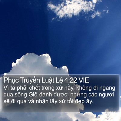 Phục Truyền Luật Lệ 4:22 VIE Bible Verse Image