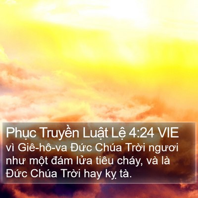 Phục Truyền Luật Lệ 4:24 VIE Bible Verse Image