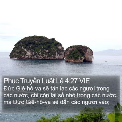 Phục Truyền Luật Lệ 4:27 VIE Bible Verse Image