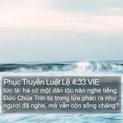 Phục Truyền Luật Lệ 4:33 VIE Bible Verse Image
