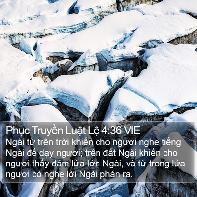 Phục Truyền Luật Lệ 4:36 VIE Bible Verse Image