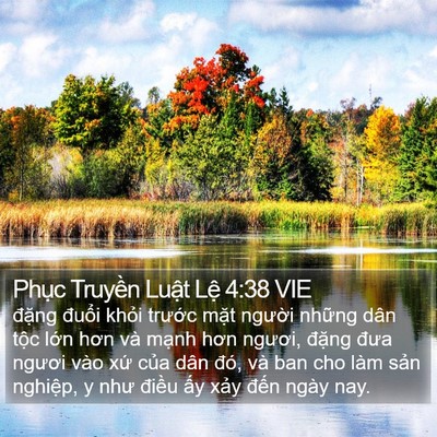 Phục Truyền Luật Lệ 4:38 VIE Bible Verse Image