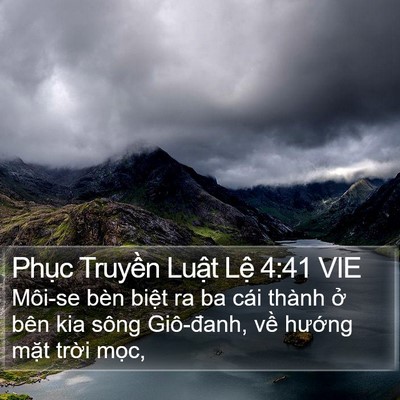 Phục Truyền Luật Lệ 4:41 VIE Bible Verse Image