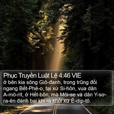 Phục Truyền Luật Lệ 4:46 VIE Bible Verse Image