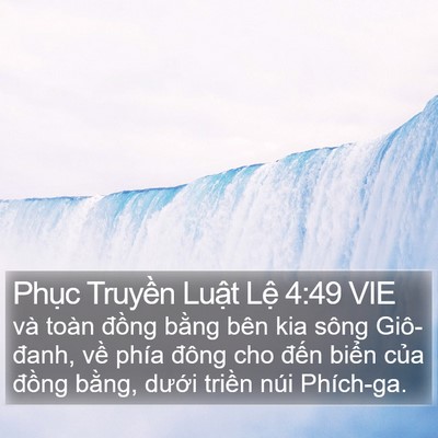 Phục Truyền Luật Lệ 4:49 VIE Bible Verse Image